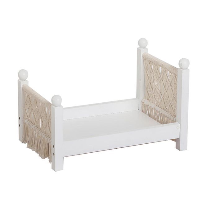 Newborn Props Baby Crib White Shooting Assisted Hanmade Background