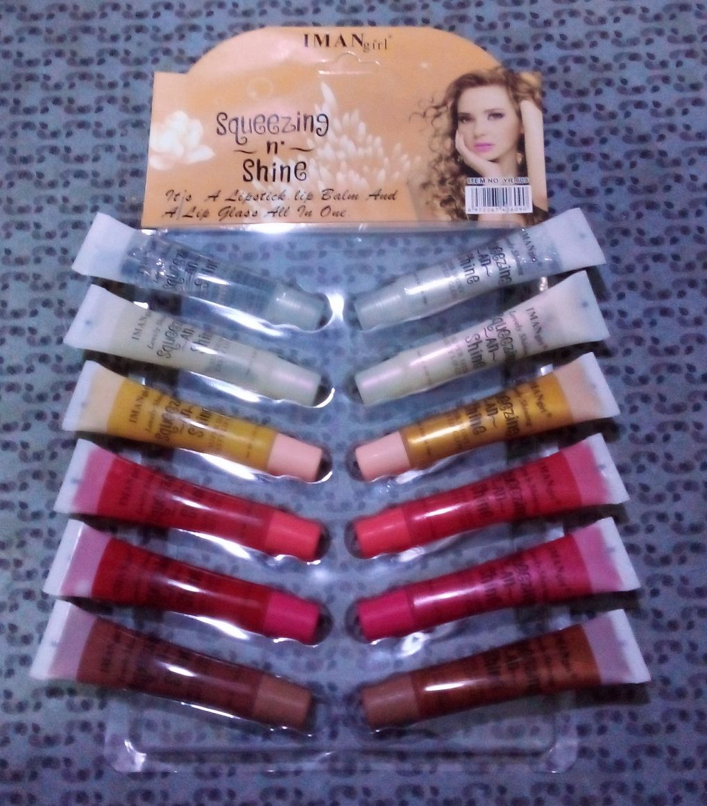 12 PCS SQUEEZING N SHINE LIP GLOSS