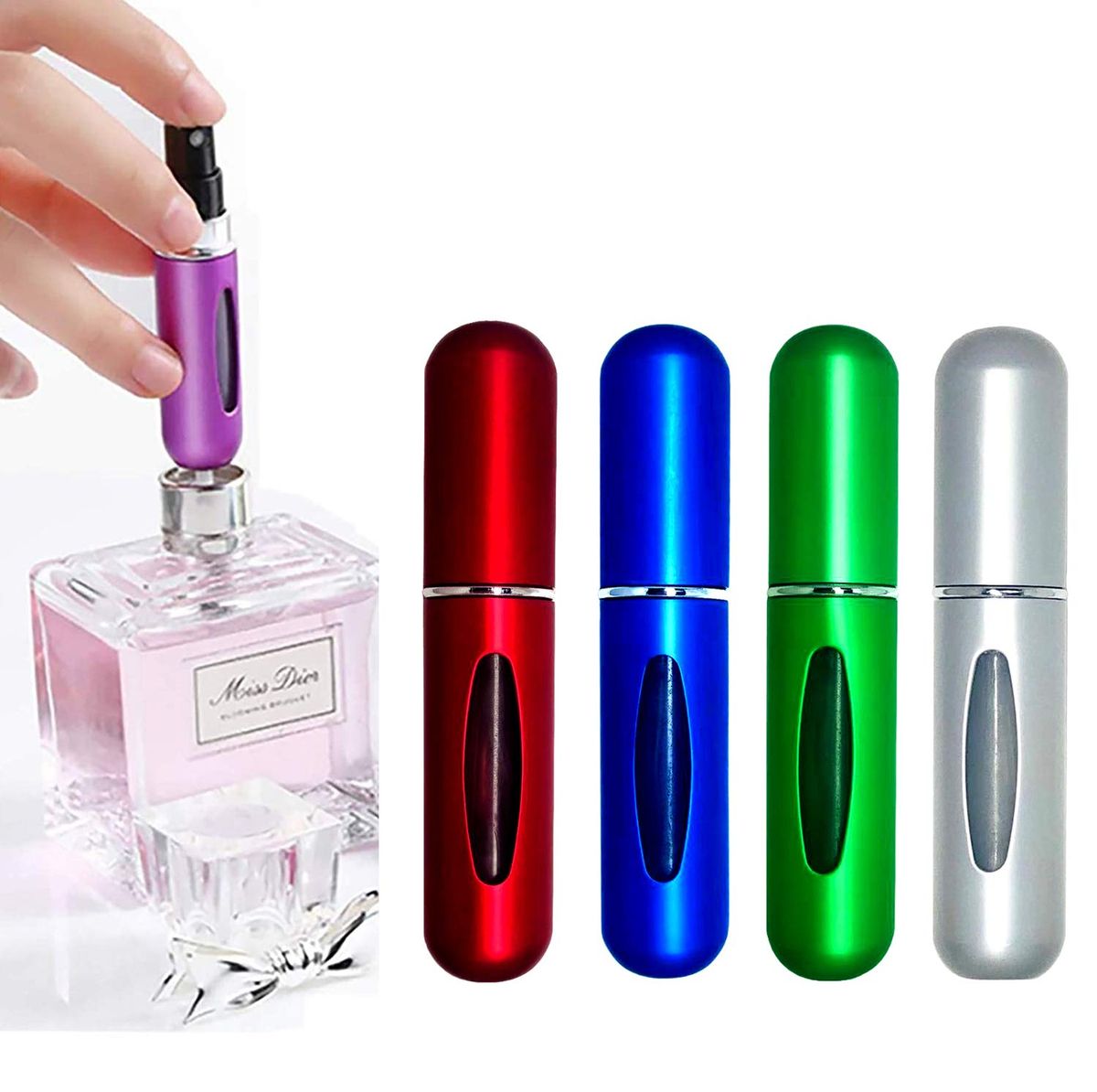 Perfume 5ml Atomiser Bottle (4 In 1)