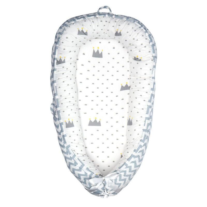 Portable Breathable Cotton Baby Lounger Nest For Co Sleeping