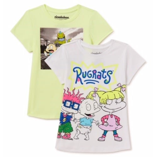 Rugrats Girls Short Sleeve Graphic T-shirt - 2 Packs