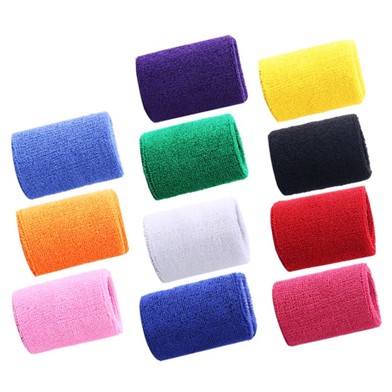 1/3pc Headband Wrist Sweatband Set For Tennis Badminton Fitness Wrist Hair Band Sport Gym Support Towel Sweat Band For Man Women-Black Set