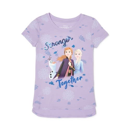 Frozen 2 - Short Sleeve Graphic T- Shirt - Lilac