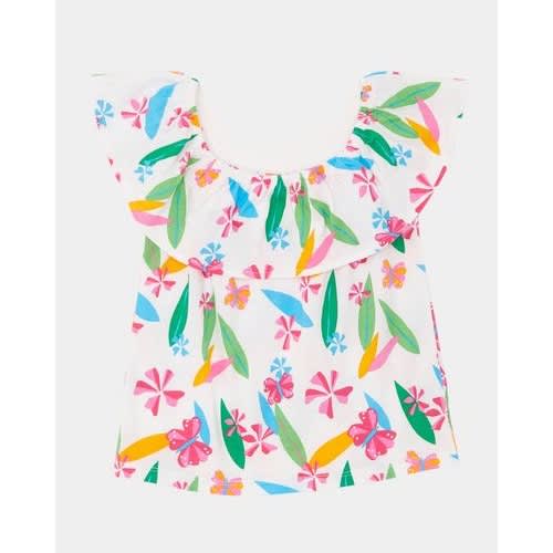 Frill Bardot Top For Girls