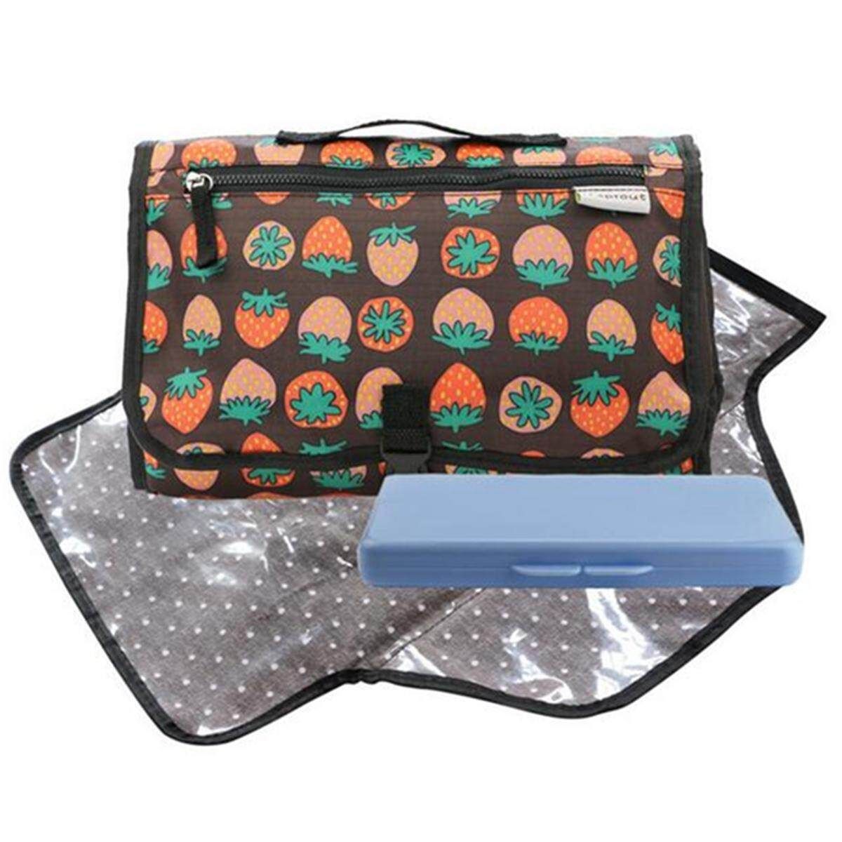Melobaby ALL-IN-ONE Nappy Wallet & Change Mats. Essential Baby Bag Item Aqua