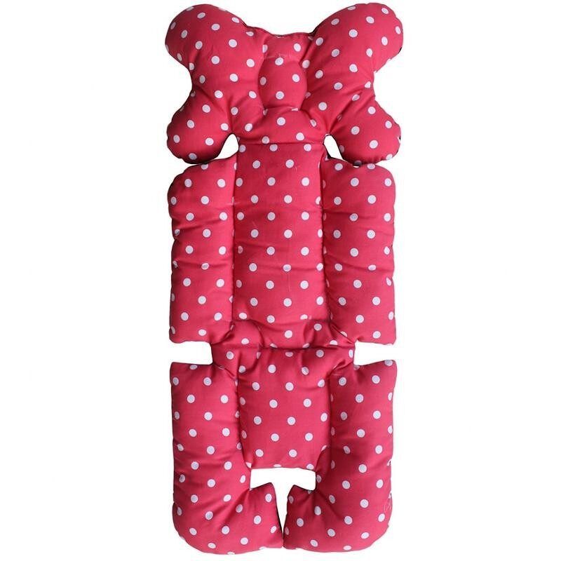 The Stroller Seat Parts General Pads The Baby Stroller Pads Children Walkers Winter Of Eat Chair Cushion # Rose Dot Rose Red And White Spots