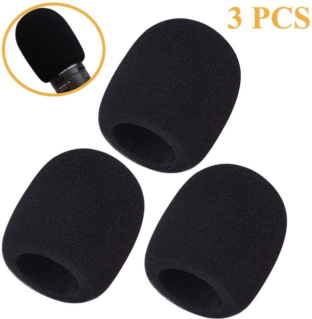Kephe Microphone Cover Microphone Windscreen Foam 5 Pack