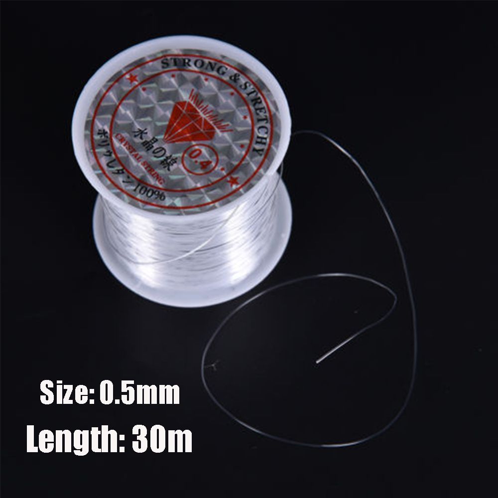 1PC High Tensile PE Nylon Fishing Line Elastic Thread Spool Invisible Wire Polyester Bait String Monofilament Strong Rope Cord 0.5mm -30m