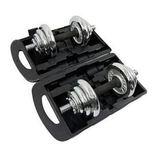 20kg Chrome Dumbbell Set With Case