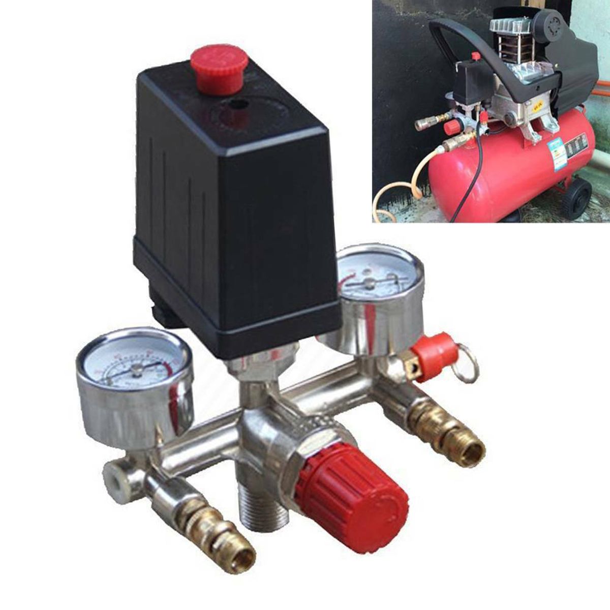 230v Pressure Guage Switch Air Valves Intake Manifold Gauge