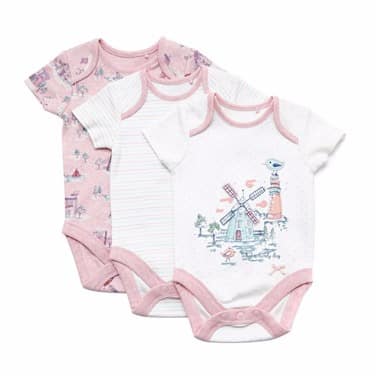 Girls Bodysuit-Pack of 3