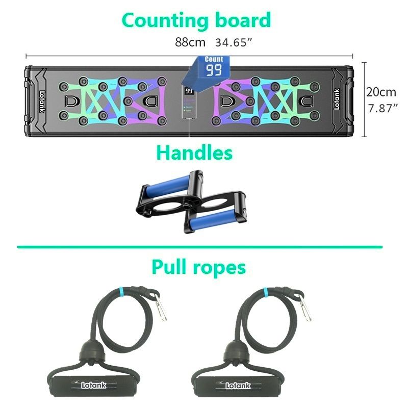 88cm Counting  Board Home Gym Training Pectoralis Arm Muscles Latissimus Dorsi-Counting Pull Ropes