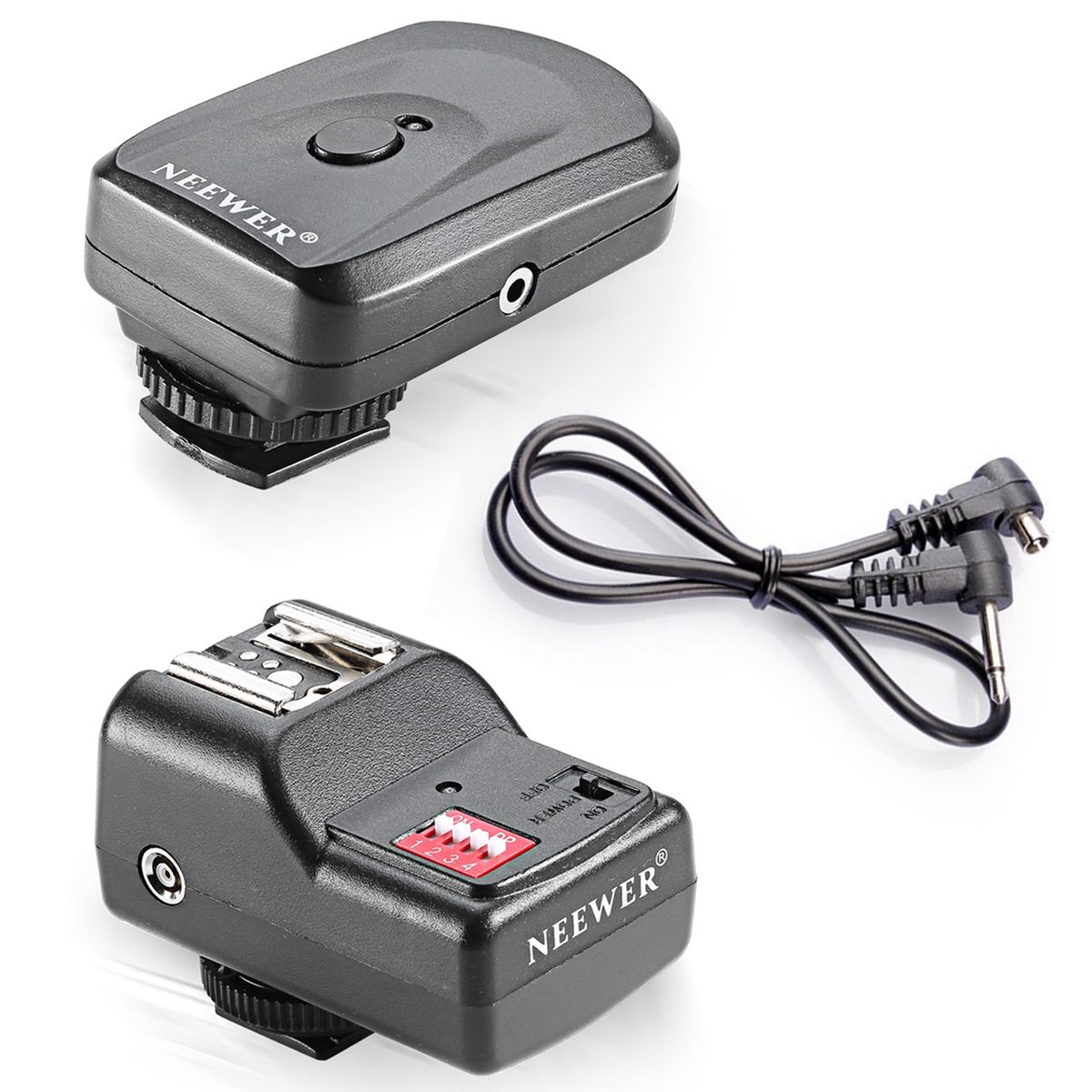 16 Channel Wireless Remote FM Flash Speedlite Radio Trigger With 2.5mm PC Receiver For Canon,Nikon,Olympus,and Other Flash With Universal Hot Shoe