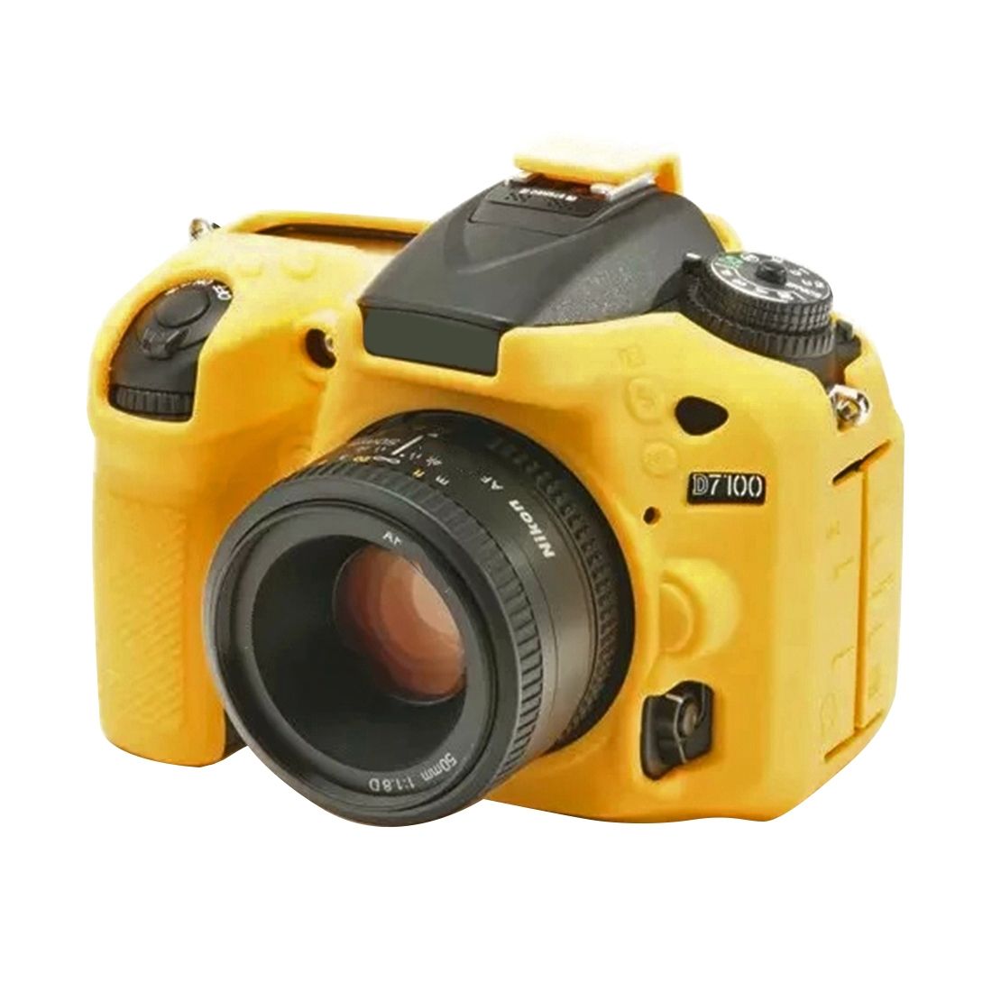 PULUZ Soft Silicone Protective Case For Nikon D7200 /D7100(Yellow)