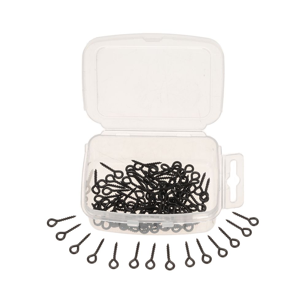 100pcs 12mm Carp Fishing Bait Screws Bore Rings Chod Rigs