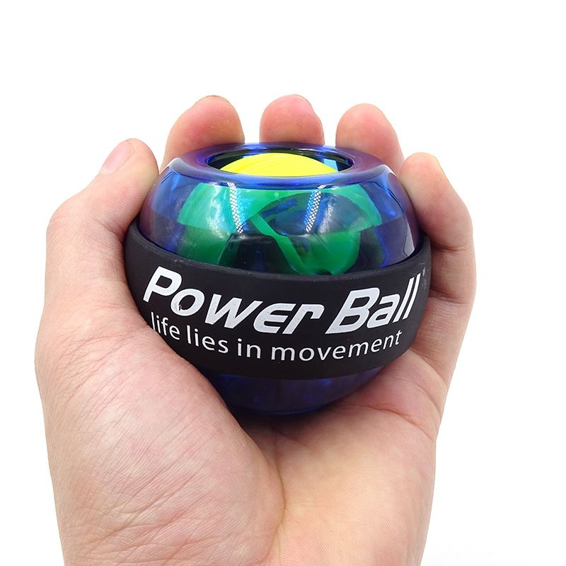 LED Wrist Ball Trainer Powerball Gyroscope Strengthener Gyro Power Ball Arm-Blue