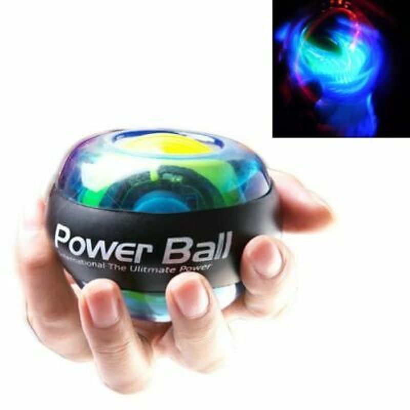 LED Wrist Ball Trainer Gyroscope Strengthener Gyro Power Ball Arm Exerciser Power-Blue