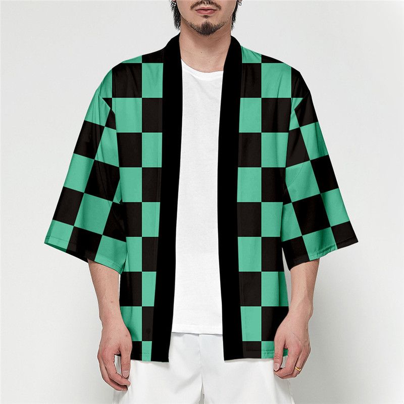 Demon Slayer Kimetsu No Yaiba 3D Printing Kimono Haori Yukata Japanese Anime