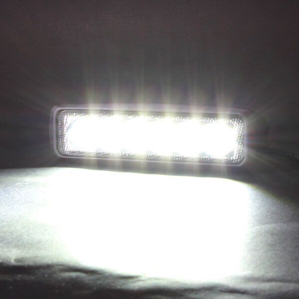 18W 6LED Luz Lampara Faro Foco Trabajo Pa Barco Camion Coche SUV Off-road 4WD