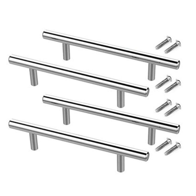 4PCS Silver Resin Tray Molds Handles Epoxy Tray Handles Hardware Stainless Steel for Silicone Serving Tray Handles