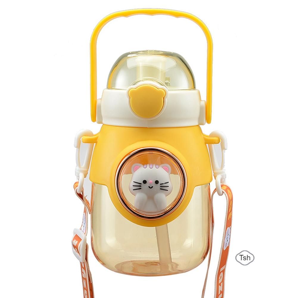 Cartoon Car Straw Water Cup Stylish Large Capacity Drinking