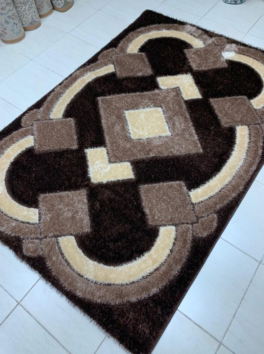 Centre Rug(4*6ft\5*7ft)brown, Brown