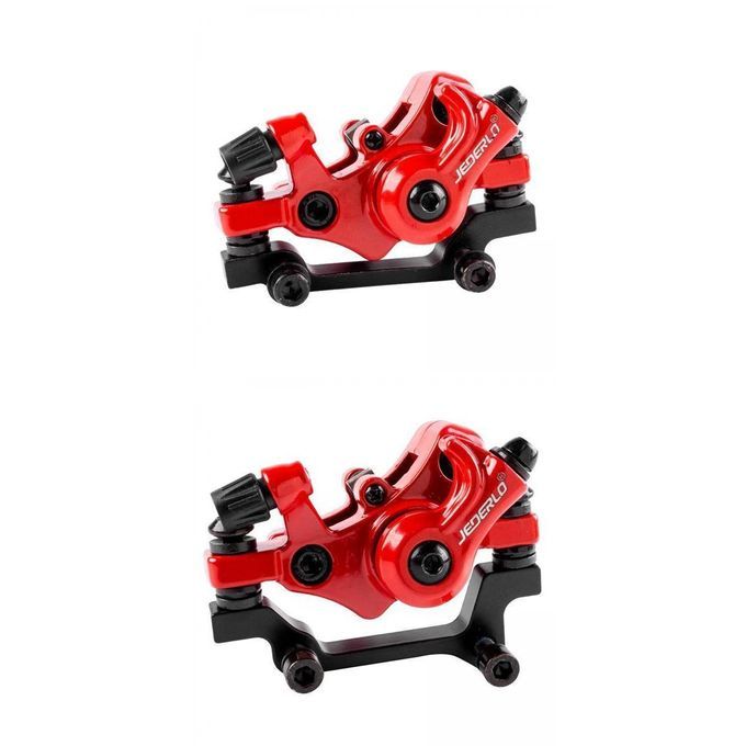 2pcs Bike Disc Brake Caliper Bicycle Line Pulling F160/R140 Rotor