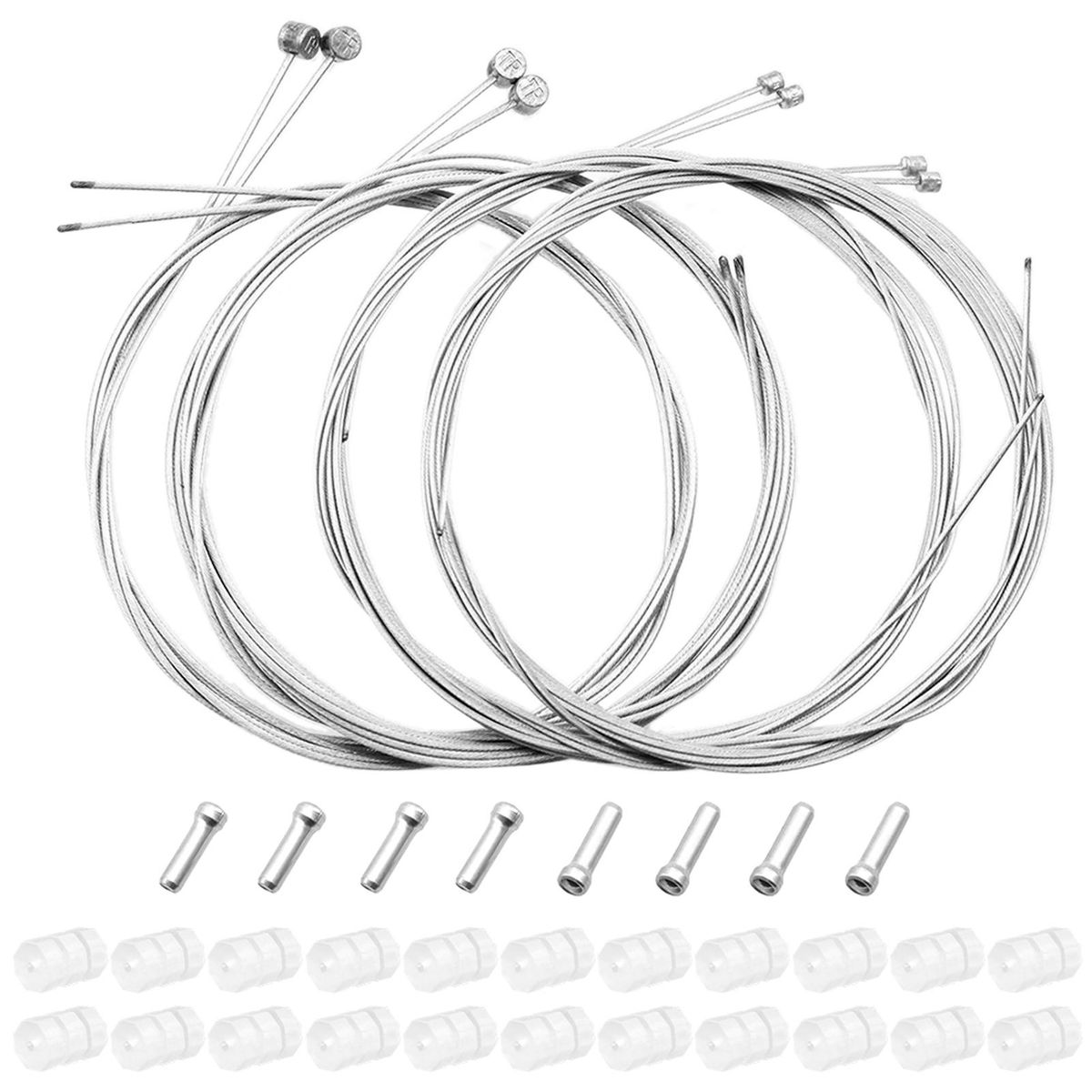 4 Pcs Front Rear Brake Cable for Mountain Bike 4 Pcs Front Rear Shifting Speed Cable for MTB Bike Road Bike Bicycle Replacement