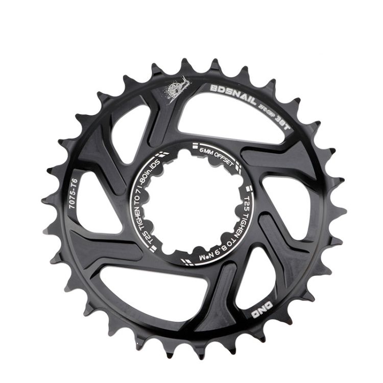 Mountain Bike Single Disk, Colour: 30T (Black)