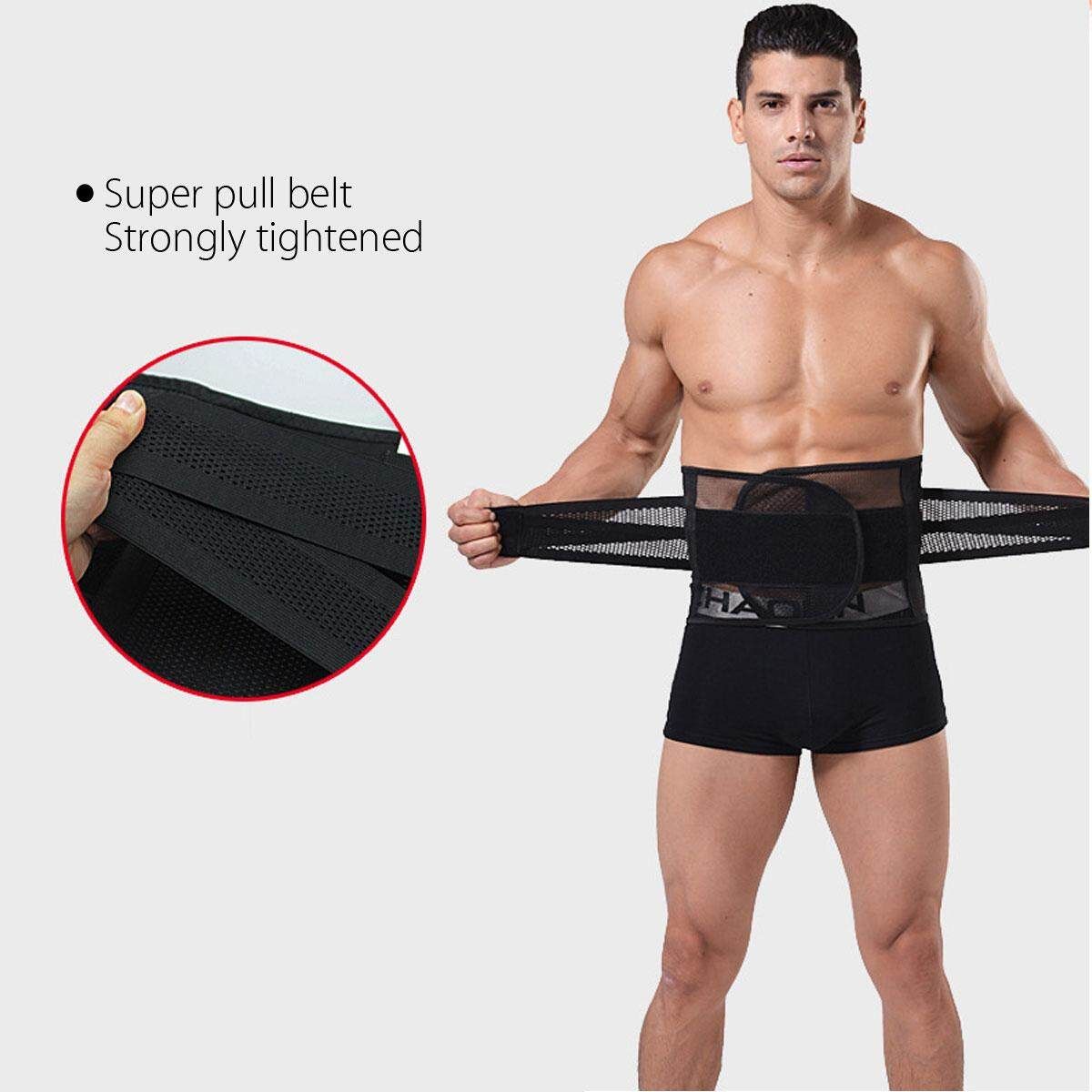 Men&Women Tummy Belly Abdomen Trimmer Body Slimming Waist Belt Shape L