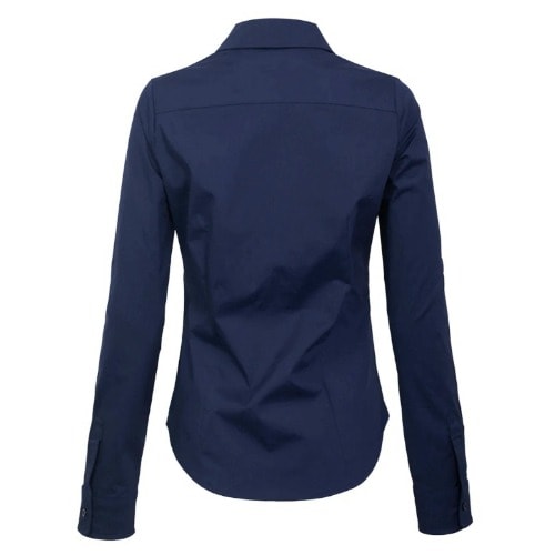 Ladies Formal Dress Shirt - Navy Blue