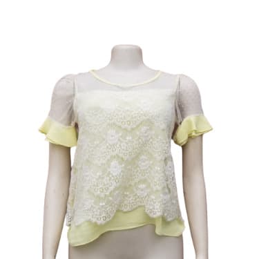 Ladies Casual Top- Yellow