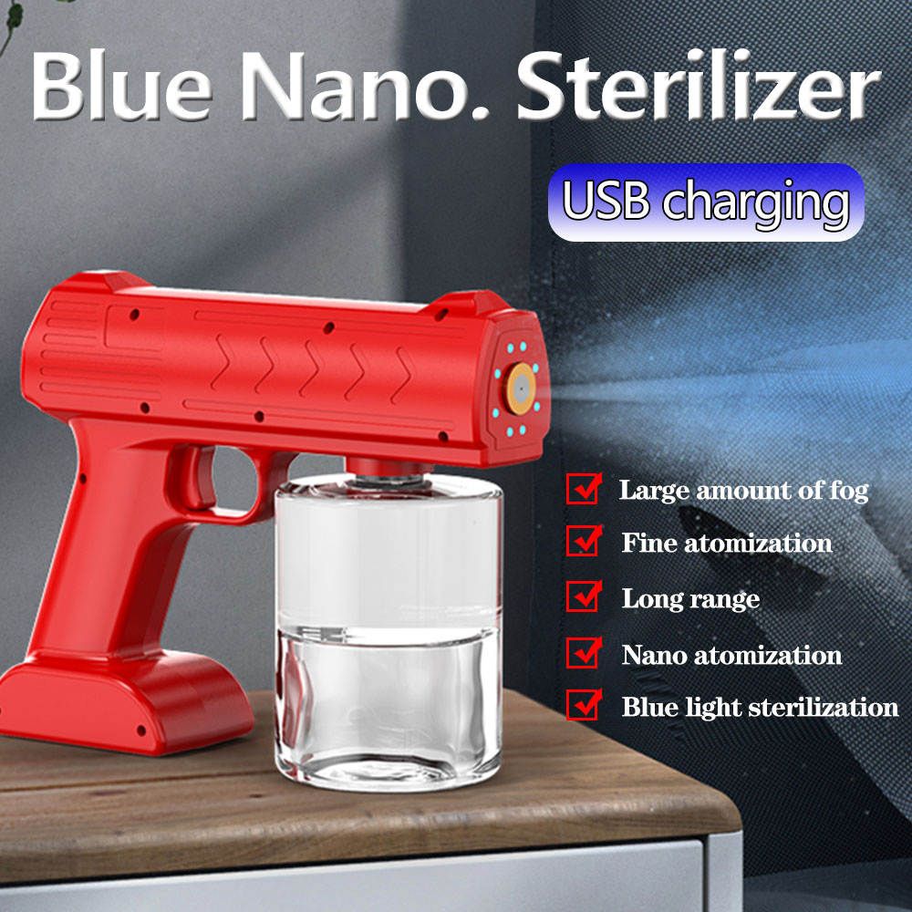 Electric Nano Steam Sprayer USB Rechargeable Fogger Machine Home Red