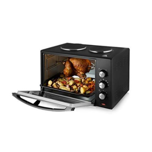 42L Mini Oven With Dual Cooking Hobs With Rotisserie - 1000W