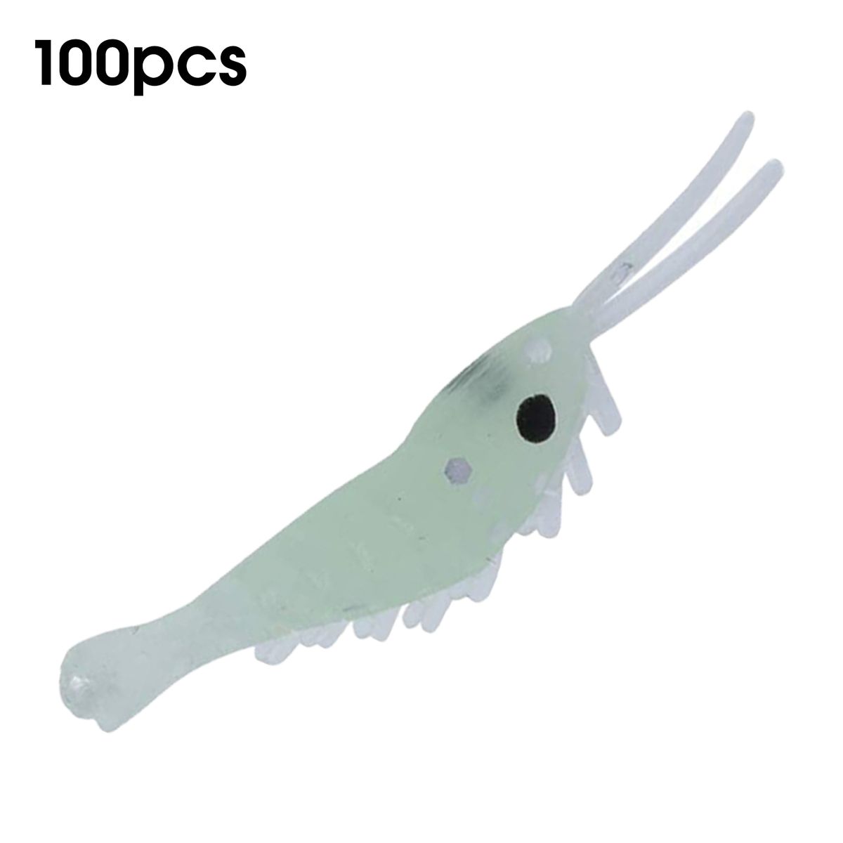 100Pcs 35mm/0.3g Realistic Artificial Fishing Lure Shrimp