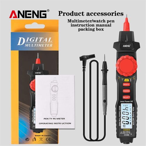 Digital Pen Multimeter Automatic Range Multi-functional Voltage Test Pen Ammeter Ohmmeter Resistance Meter