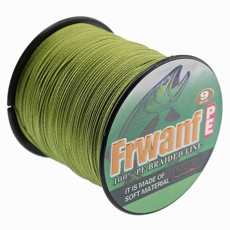 Frwanf 300M 9 Strands PE Braided Fishing Line Super Strong Strength Rope 9 Strand Mul