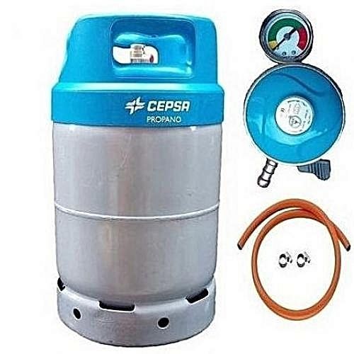 12.5kg Gas Cylinder, Unique Regulator, 3yards Hose & 2 Clips
