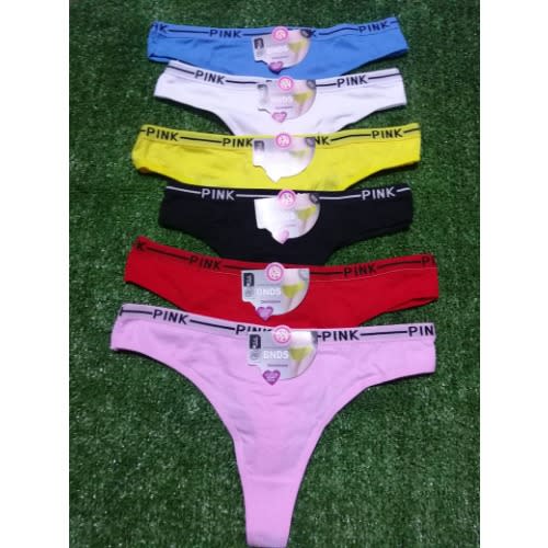 Ladies' Cotton G-string Panties - Set Of 6