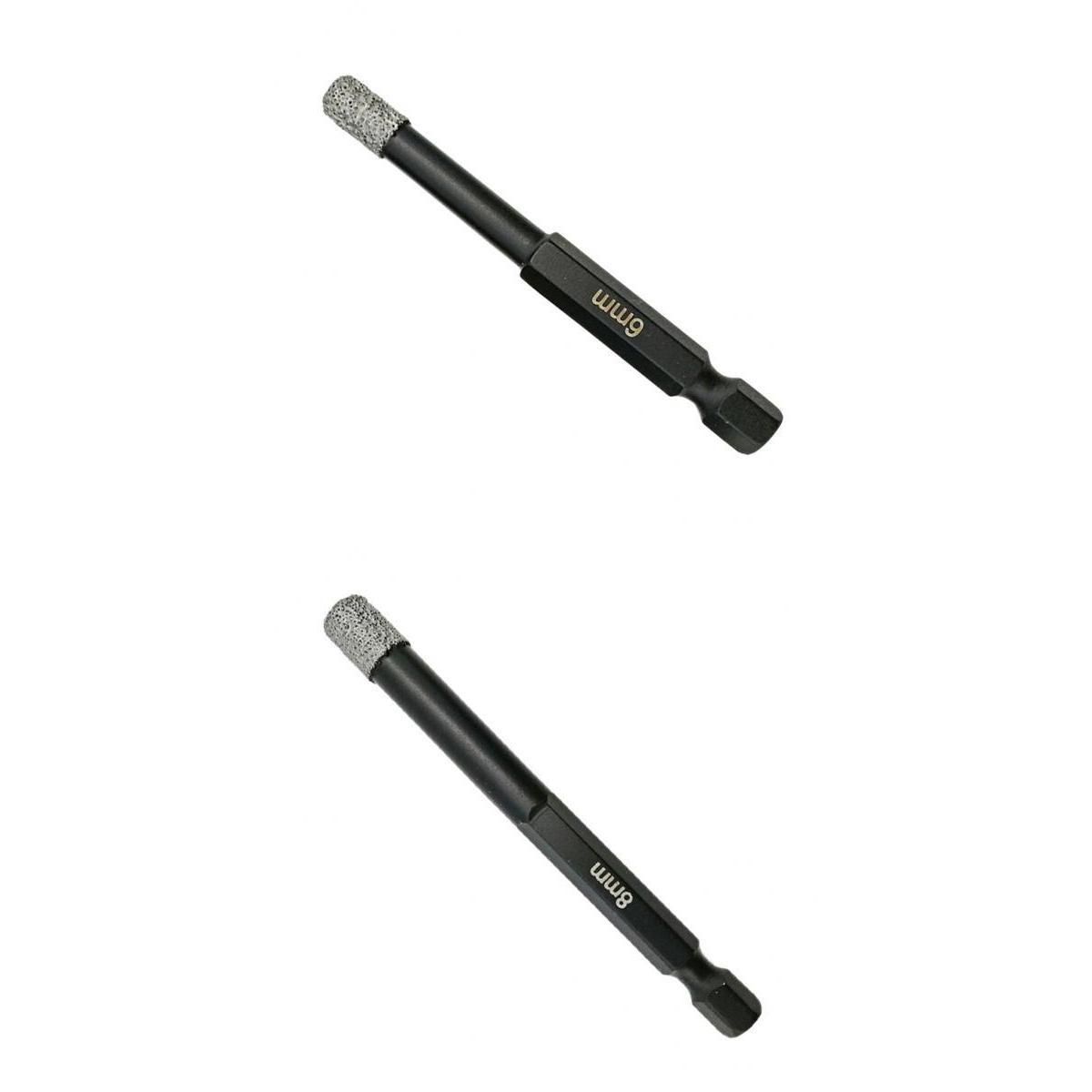 2Pcs Quick Release Diamond Hole  Core Drill Bit For Stone Ceramic