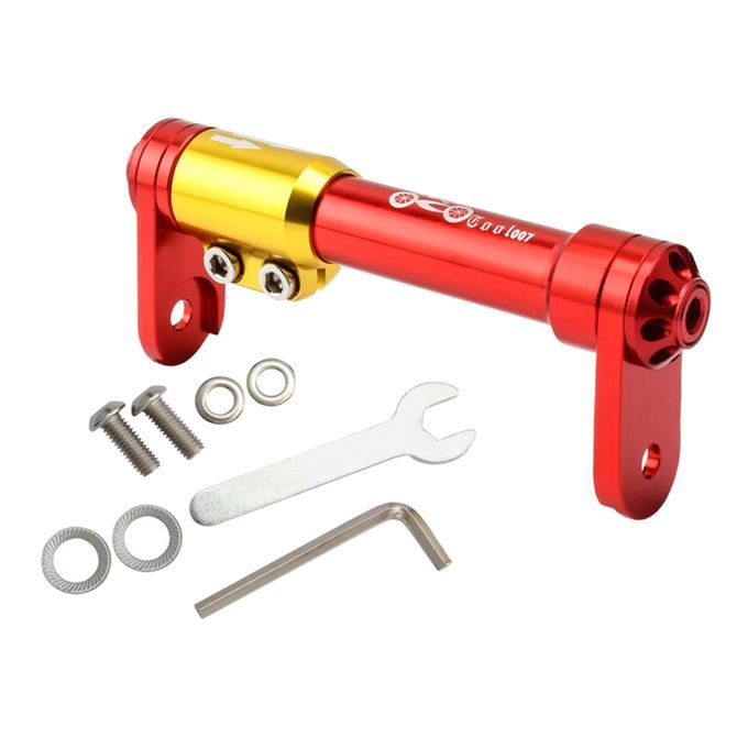 Folding Bike Easy Wheel Extension Rod Walking Transport Parts Red Red