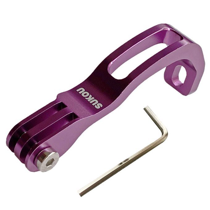 Bike Front Fork Light Holder Base For Brompton Sport Camera Purple