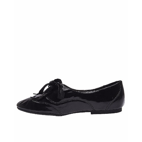 Women's Lace-up Loafers - Black