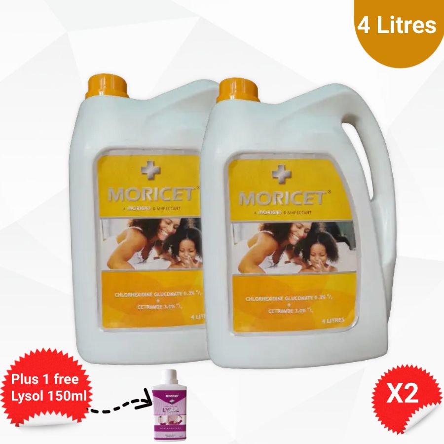 Moricet Antiseptic 4 Litres, X2 Effective Against Diseases