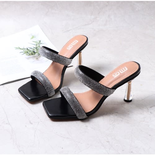 Studded Mules- Black