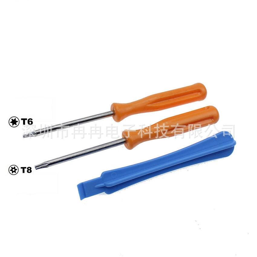 XBOX 360 game handle hex screwdriver ONE PS3 handle repair screwdriver disassembly tool crowbar T6+T8+T10+crowbar