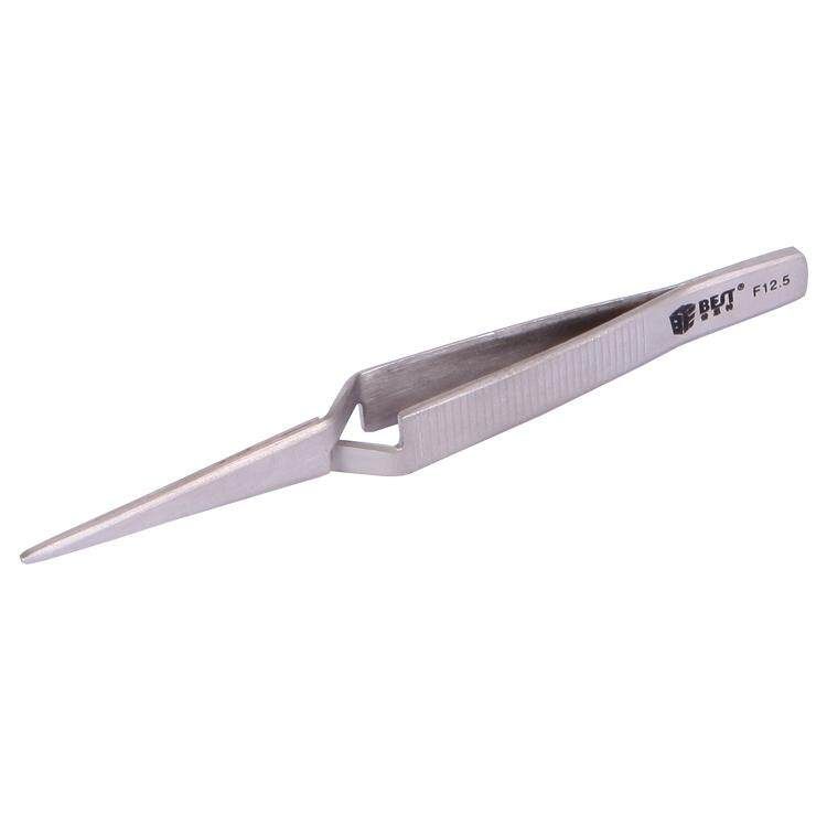 BEST BST-F12.5 Multifunctional Stainless Steel X Types Self Closed Tweezer For Mobile Phone Laptop Repair