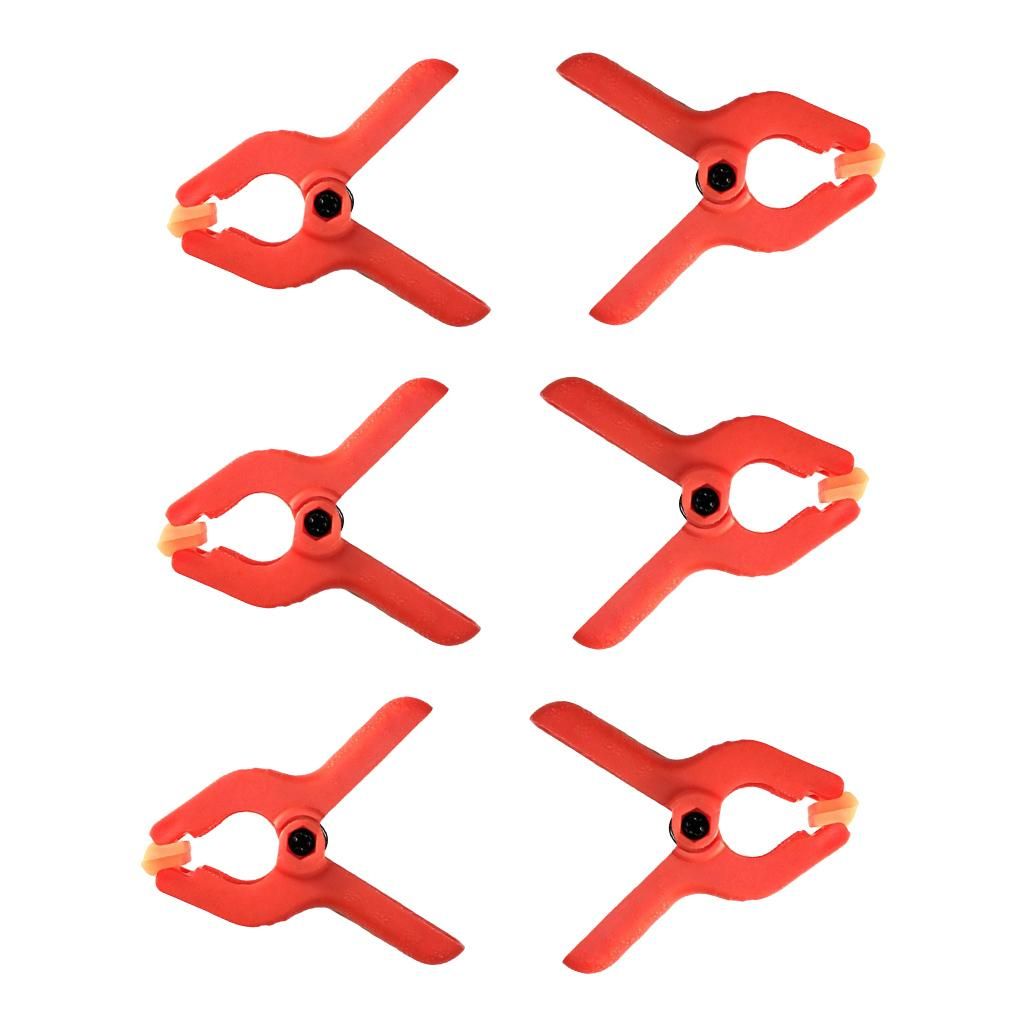 Plastic Nylon Spring Clamps Red