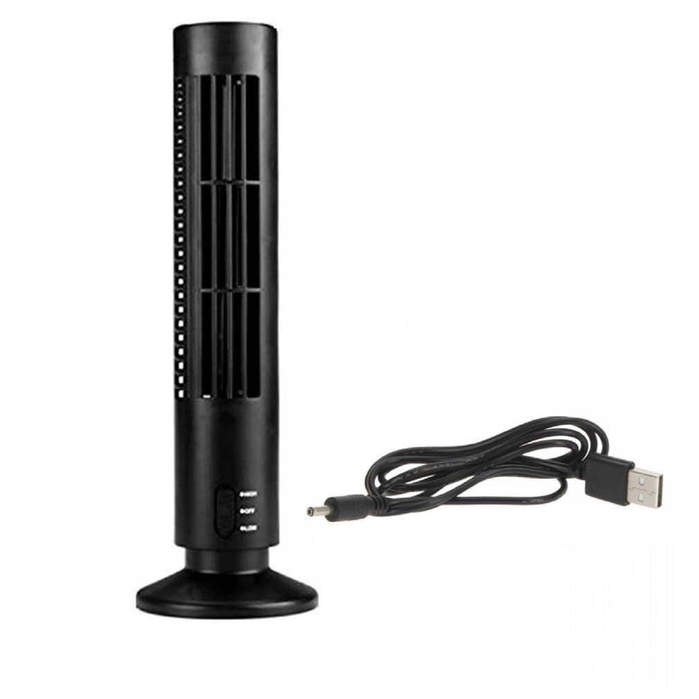 Mini Portable Usb Powered Tower Shape Pc Lapfan Deskcooling