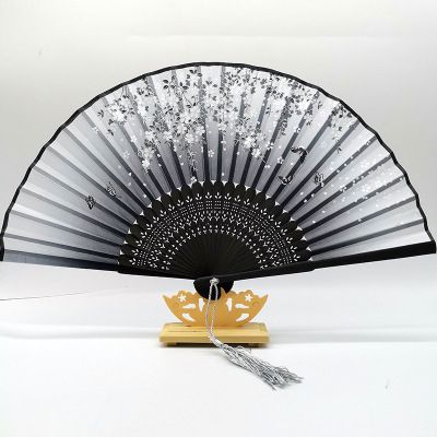 Waaiers Hand Wedding Japanese Eventail Folding Bamboo Fold Chinese A Antique Main Gift Vintage Fans Children Fan Fan Bambu